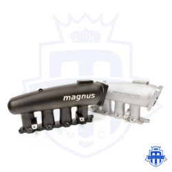 Black powder coated and raw finish Magnus Motorsports V5 Cast Aluminum Intake for EVO 4 to 9 MMCINT1023