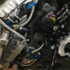 MMCENG5000-03 GTR R35 VR38 RWD Dry Sump Kit 4 Stage Drag kit mechanical fuel pump Drag tank time attack rally drift street installed under side view