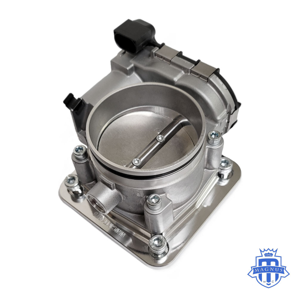 MMCINT1075_Magnus_75mm_BOSCH_DBW_Adaptor_Flange_Mustang_90mm_Throttle_Body_With_Hardware