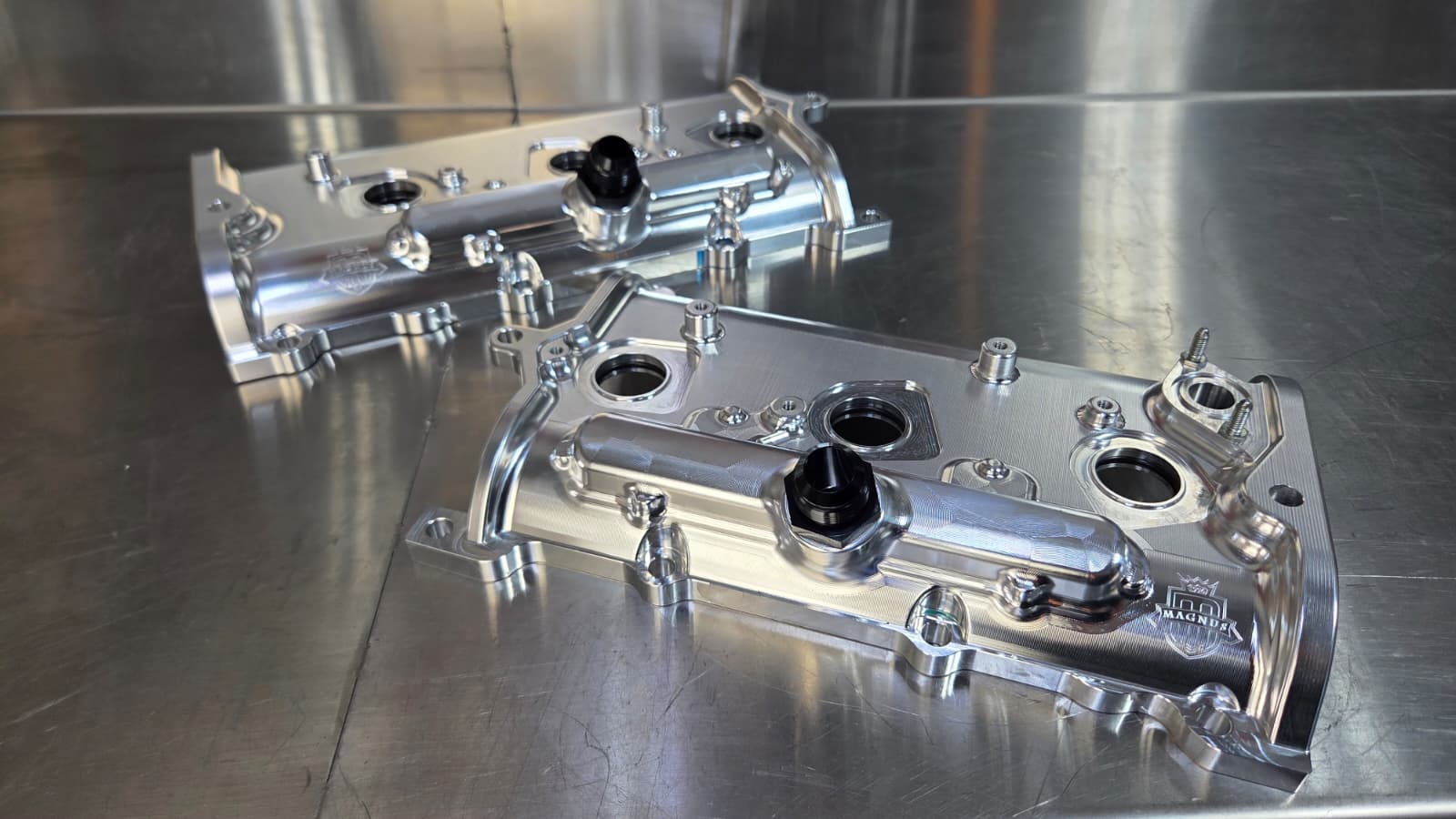Magnus GTR Billet Valve Cover with -12 Breather Ports for GTR VR38 R35 - Image 3
