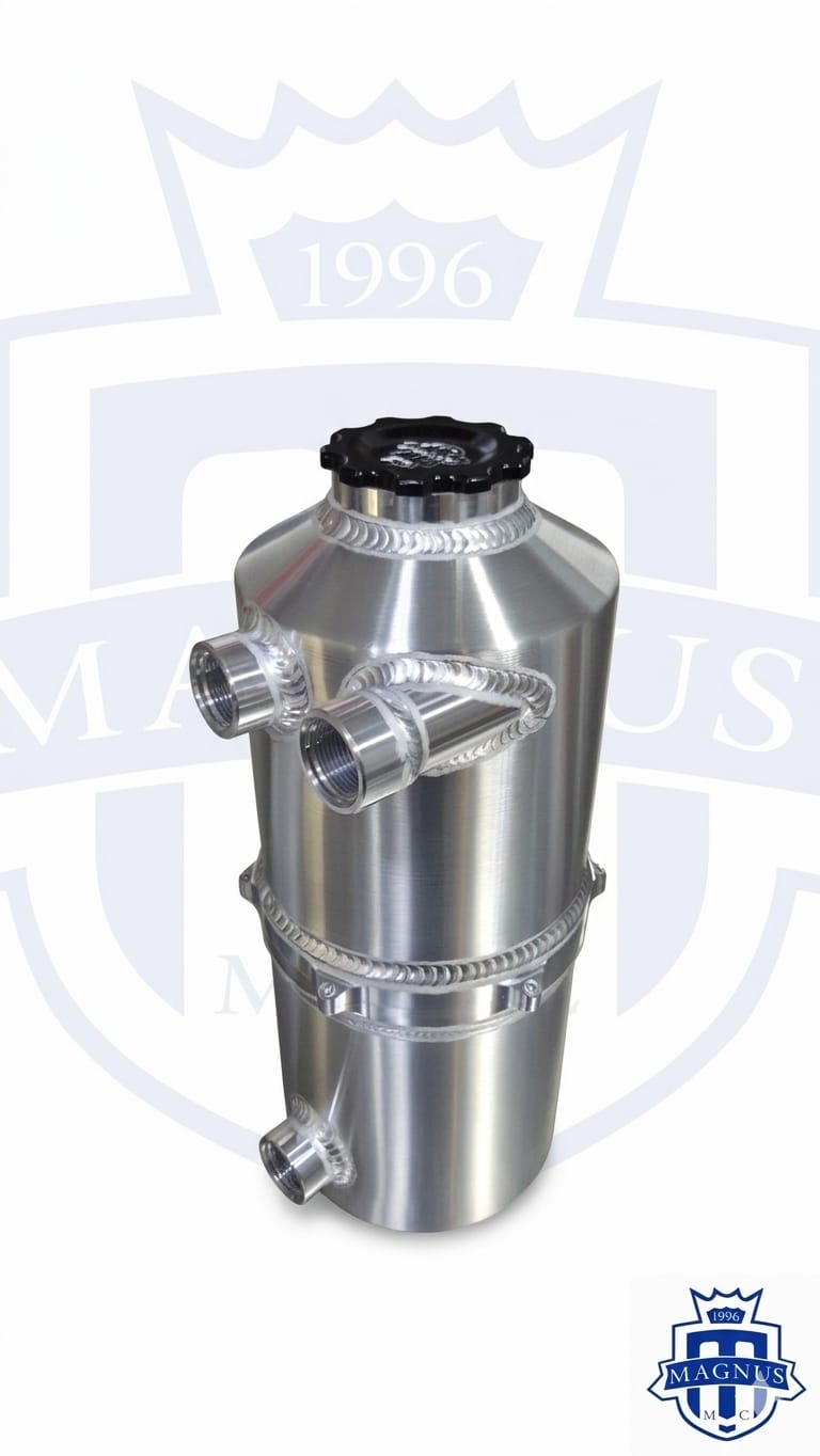 Magnus Dry Sump Tank 7″ diameter 11 Liter / 3 Gallon capacity